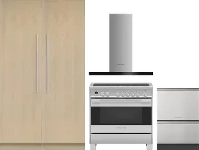 5 Piece Package Includes Refrigerator, Freezer, Range, Hood And Dishwasher